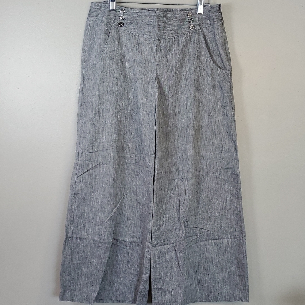 Sharagano Womens Gray Wide Leg Pants. Size 14